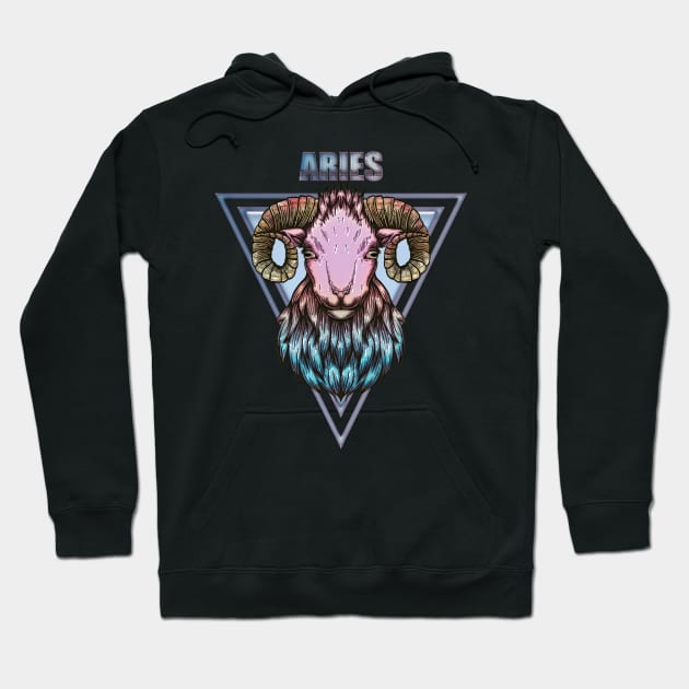 Zodiac sign aries Hoodie by Nicky2342